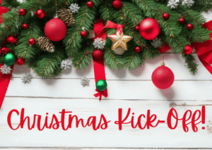 Christmas Kickoff with words